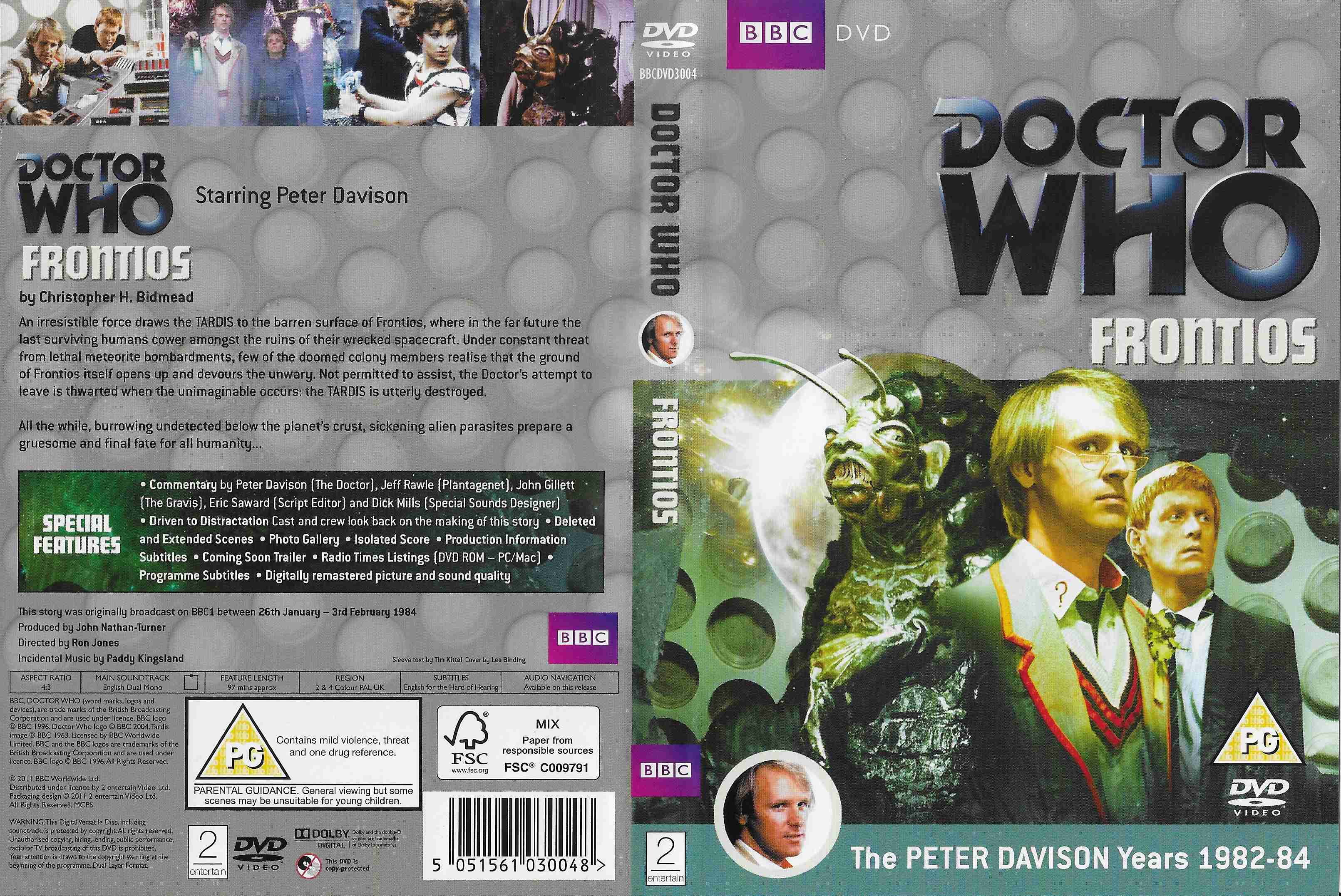 Picture of BBCDVD 3004 Doctor Who - Frontios by artist Christopher H. Bedmead from the BBC records and Tapes library
